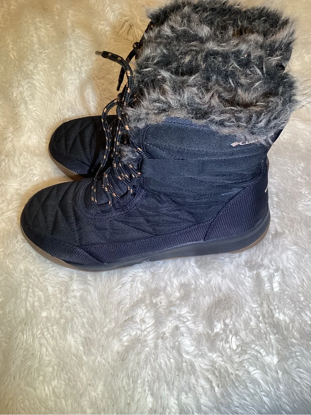 Columbia minx shorty Women's Black Winter Boots size 8